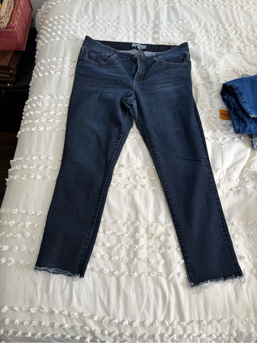 Wit & Wisdom Dark Indigo Stretch Ankle Skinny Jeans